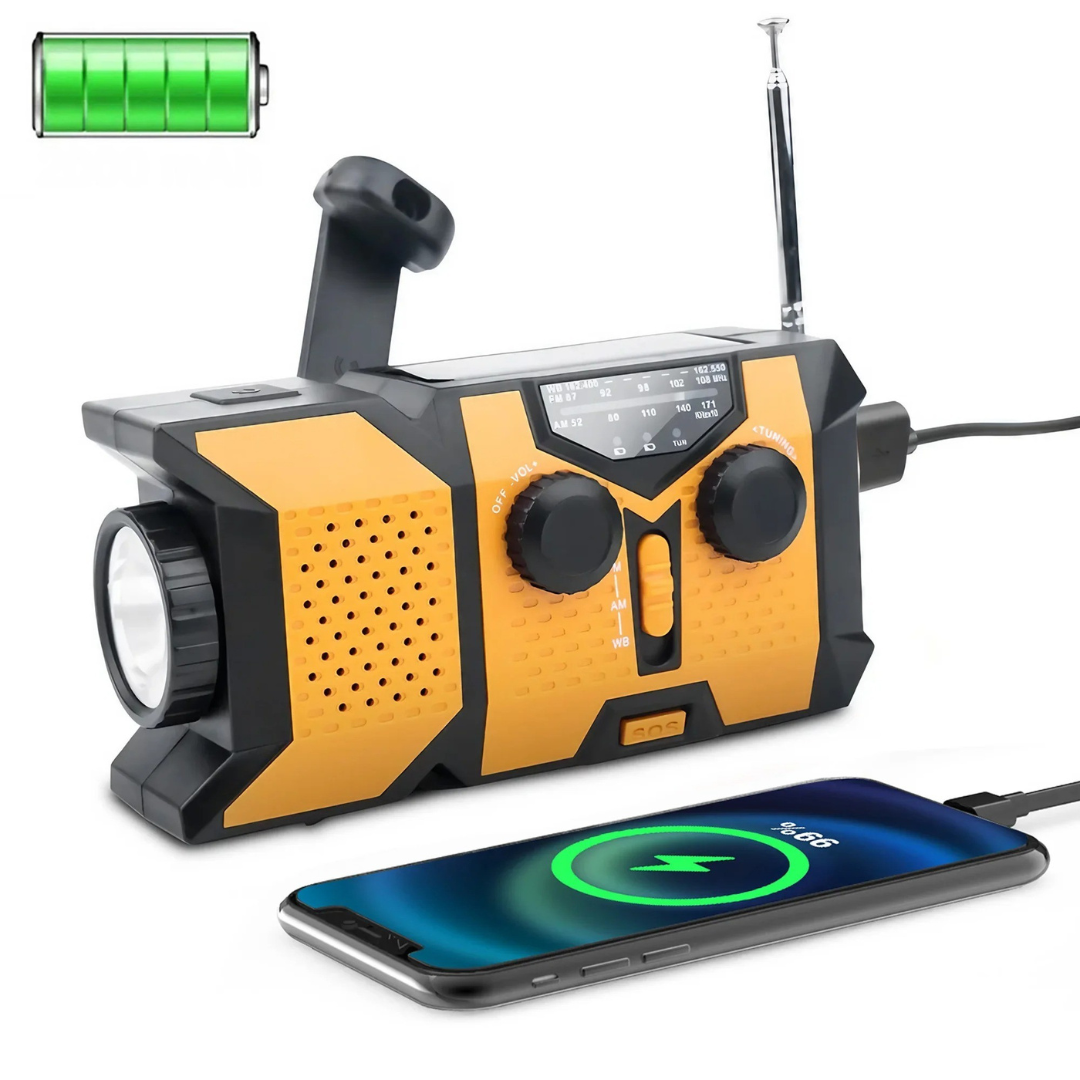RescueLume Tragbares Kurbelradio
