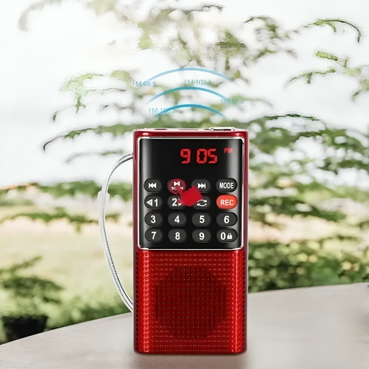 TrekTone Kompakt tragbares Radiogerät mit MP3-Player