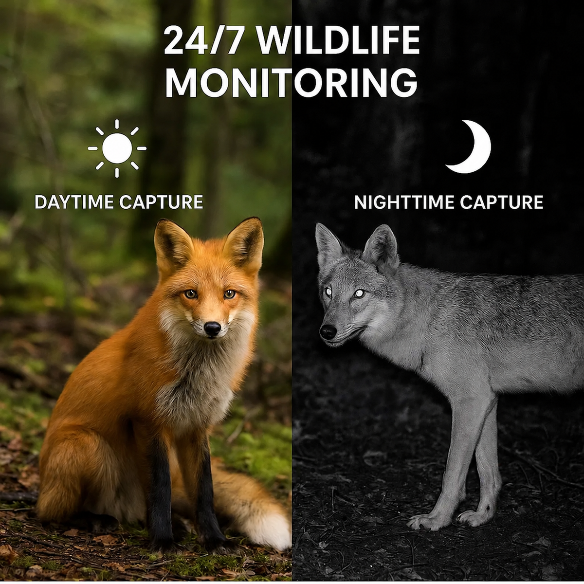 Outdoor-Wildkamera mit Nachtsicht