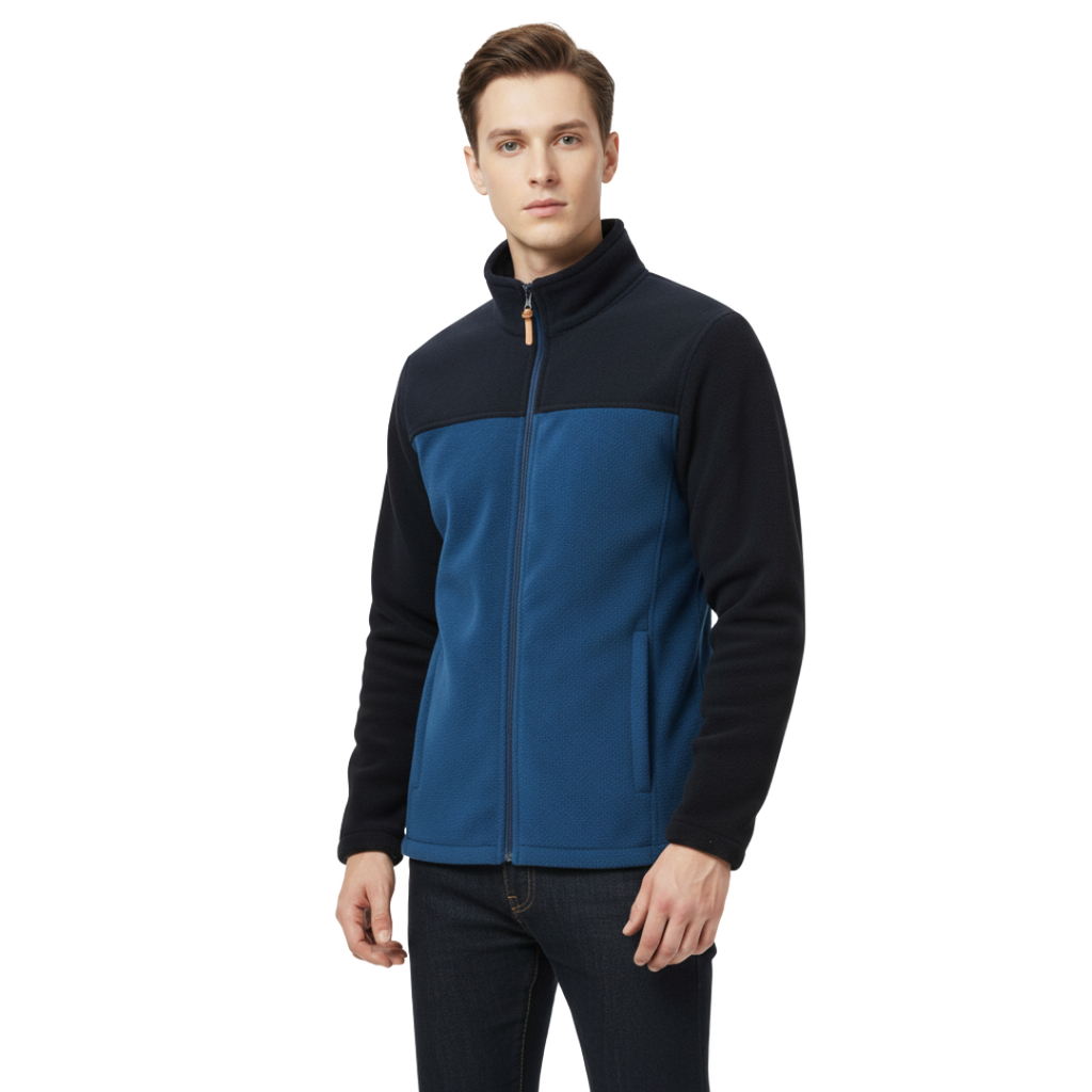 Herren Softshell-Fleecejacke – Thermische Outdoor-Jacke mit Reißverschluss für Herbst & Winter