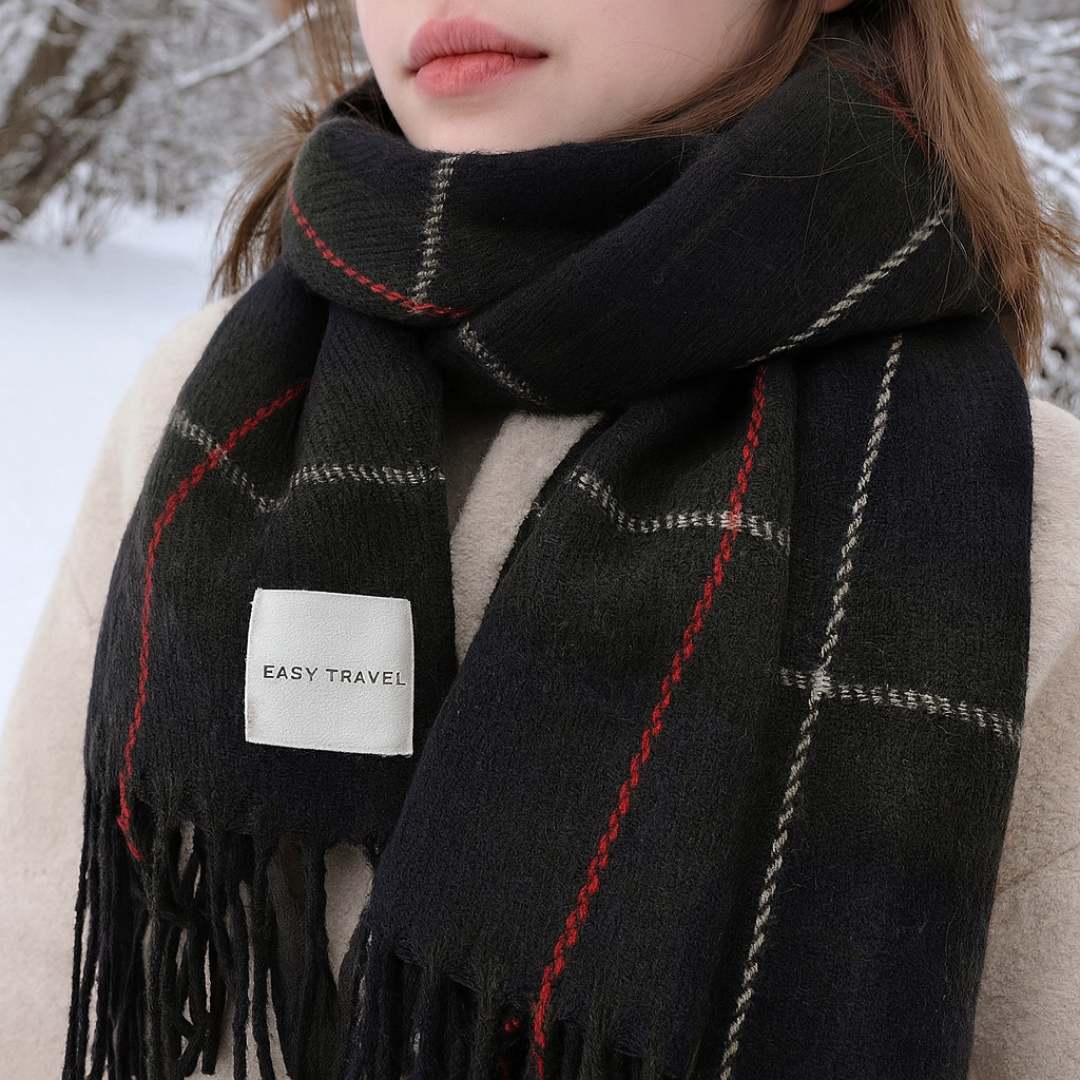 WinterWeb | Warmer Karoschal mit weichem Griff