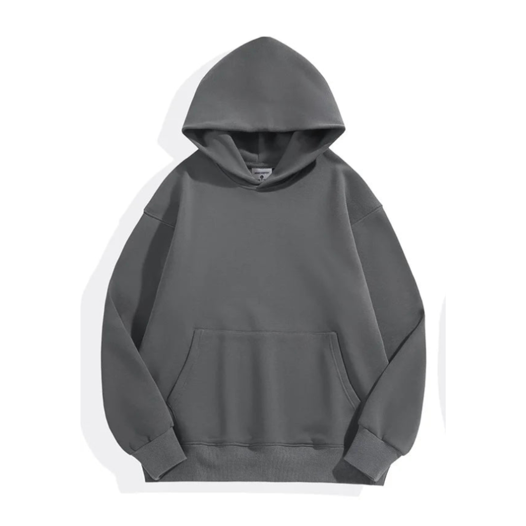Schwerer Baumwoll-Hoodie