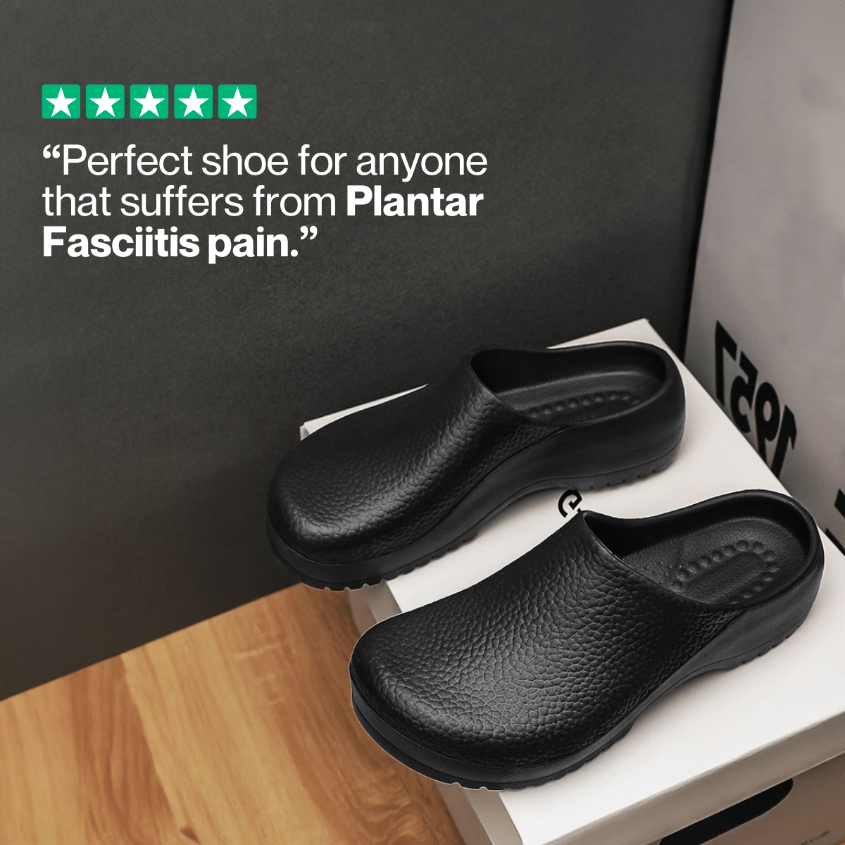 Comfort-Clog-Pantoletten mit rutschfester Sohle