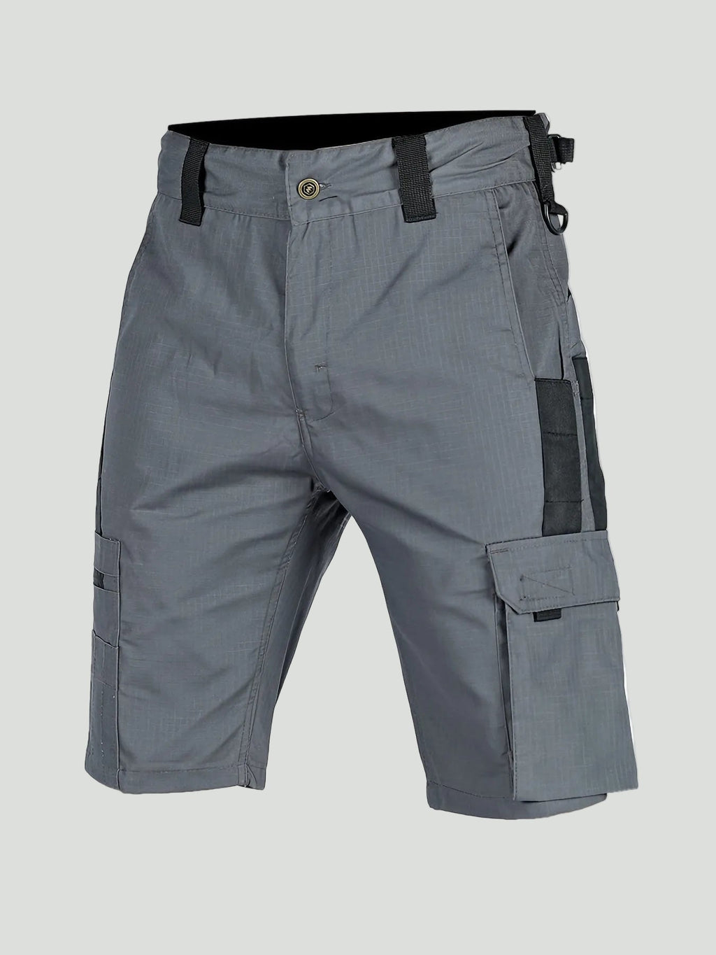Herren Ripstop-Cargo-Shorts – lange Shorts mit Reißverschlusstasche