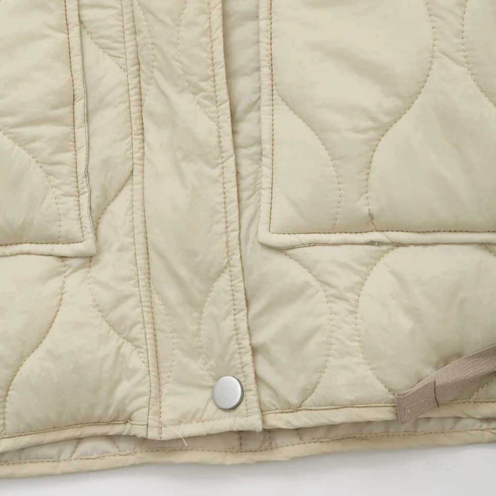 Mantel Damen gesteppt mit Reißverschluss & Taschen – AirSoft Cotton Jacket