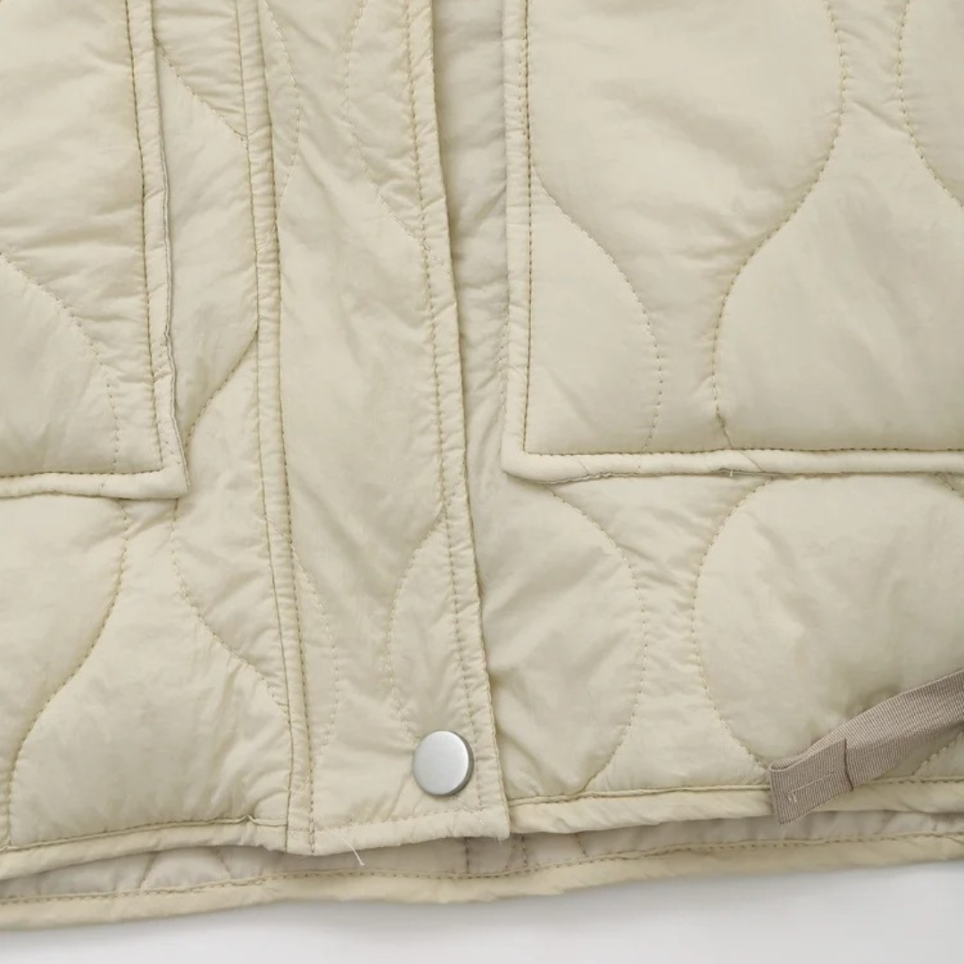 Mantel Damen gesteppt mit Reißverschluss & Taschen – AirSoft Cotton Jacket