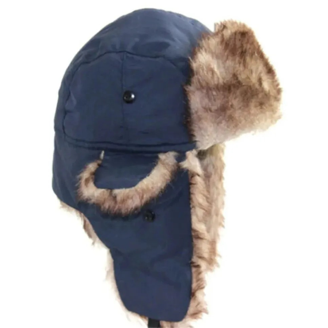 Mütze mit Kunstfell & wasserabweisender Winterwärme – NordFell Aviator