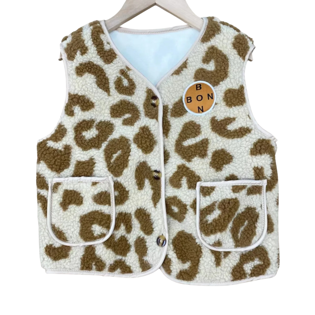 Weste für Kinder mit Rautenmuster & Fleecefutter – CozyDiamond Vest