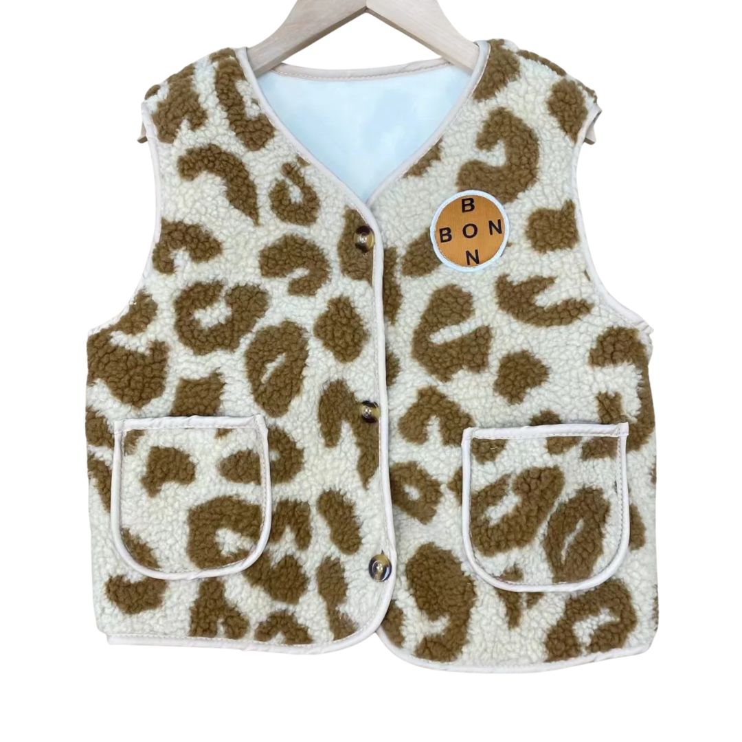 Weste für Kinder mit Rautenmuster & Fleecefutter – CozyDiamond Vest