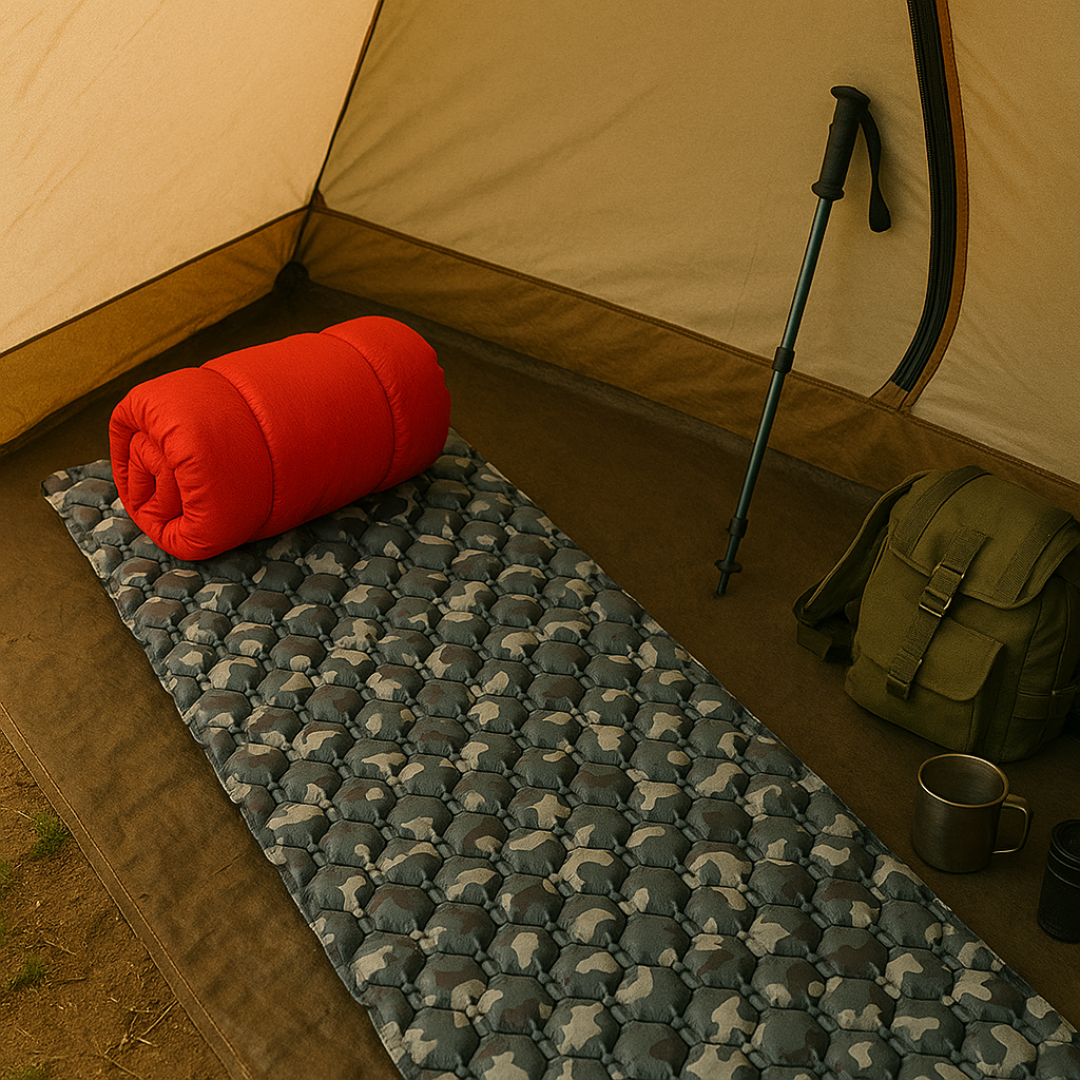 Ultraleichtes Camping-Luftmatratze 550 g – AirHex TrailMat