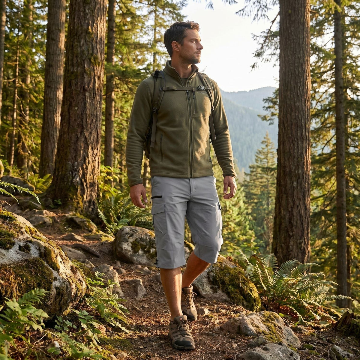 Outdoor-Cargo-Shorts mit Utility-Taschen – leichtes Design