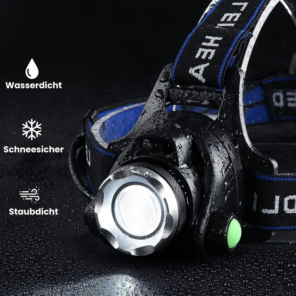 LED Stirnlampe wiederaufladbar – FokusBeam 1000