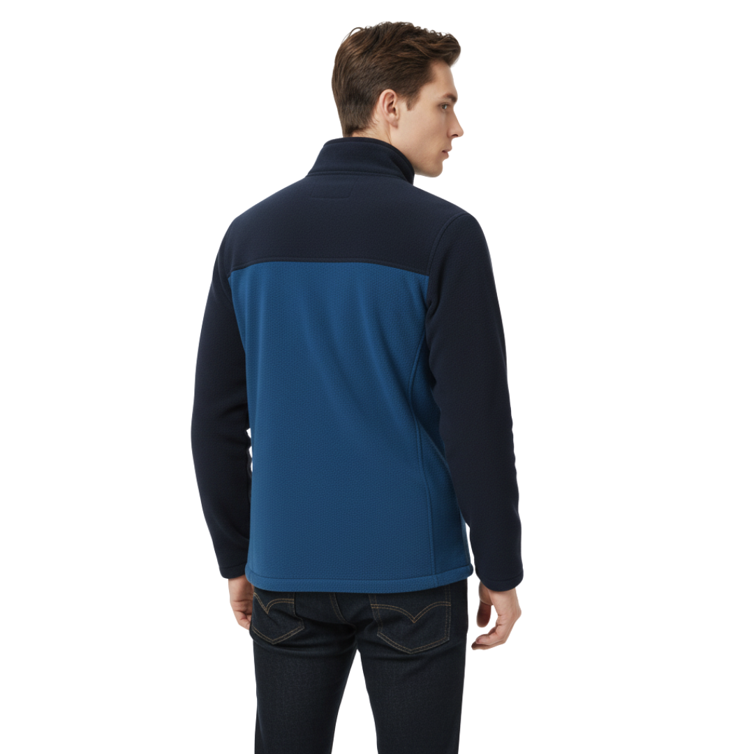 Herren Softshell-Fleecejacke – Thermische Outdoor-Jacke mit Reißverschluss für Herbst & Winter