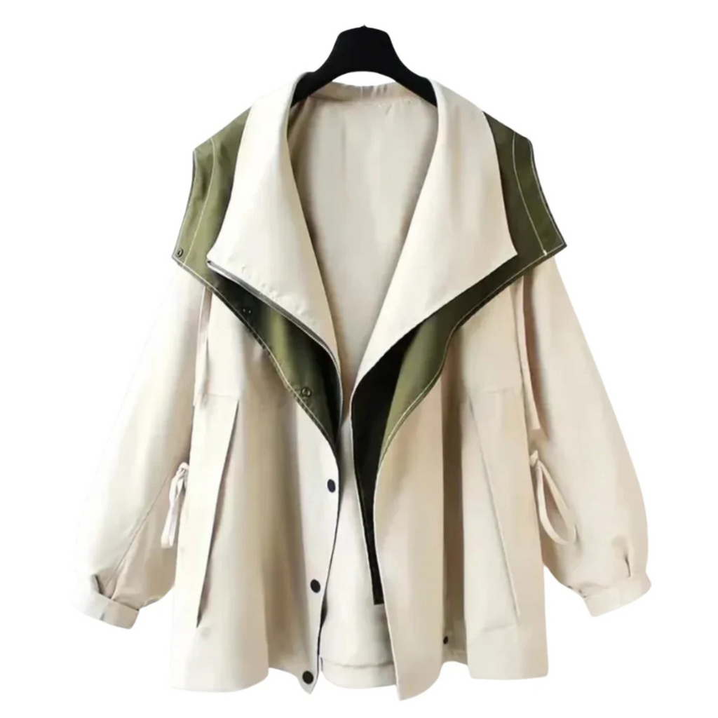 Damen Übergangsjacke mit verstellbarer Taille & leichtem Design – NordBreeze Alva