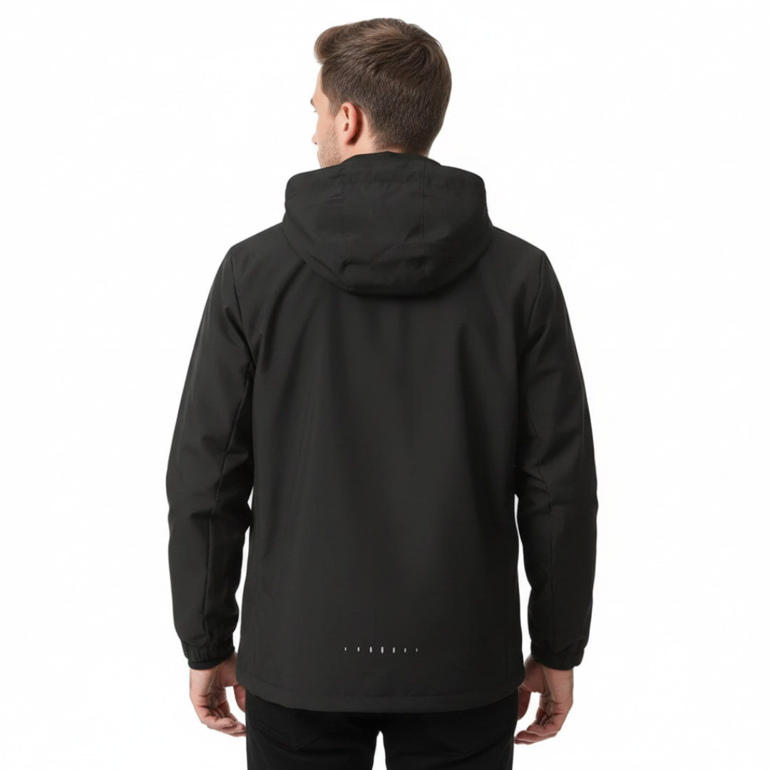 Herren Kapuzen-Wasserdichte Regenjacke – Legere Alltags-Regenjacke für Herren