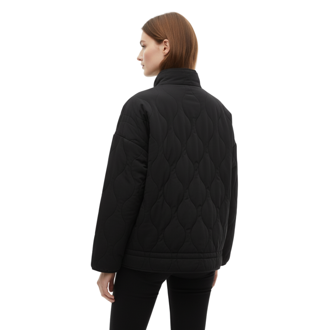 Damen Stepp-Pufferjacke – QuiltEase Warme Baumwolljacke