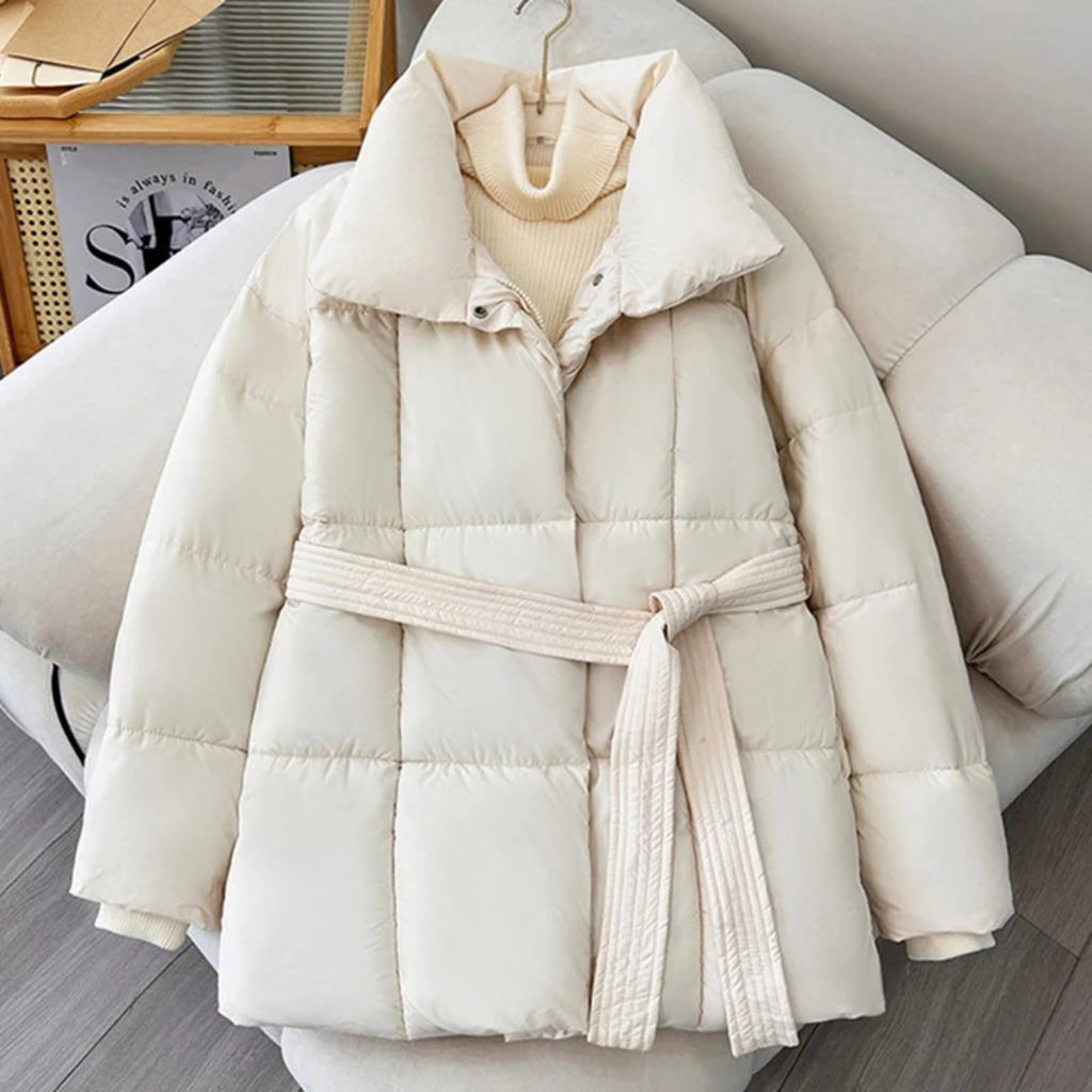 Daunenjacke mit Taillengürtel & Wärmepolsterung – FrostLuxe Parka