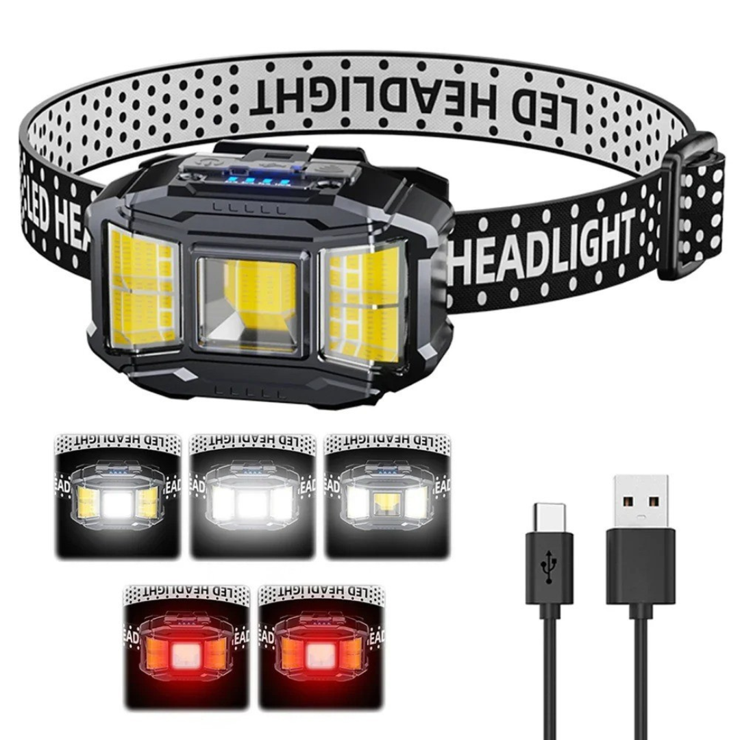 snoutatelier | NightVanta Aufladbare COB-LED-Stirnlampe