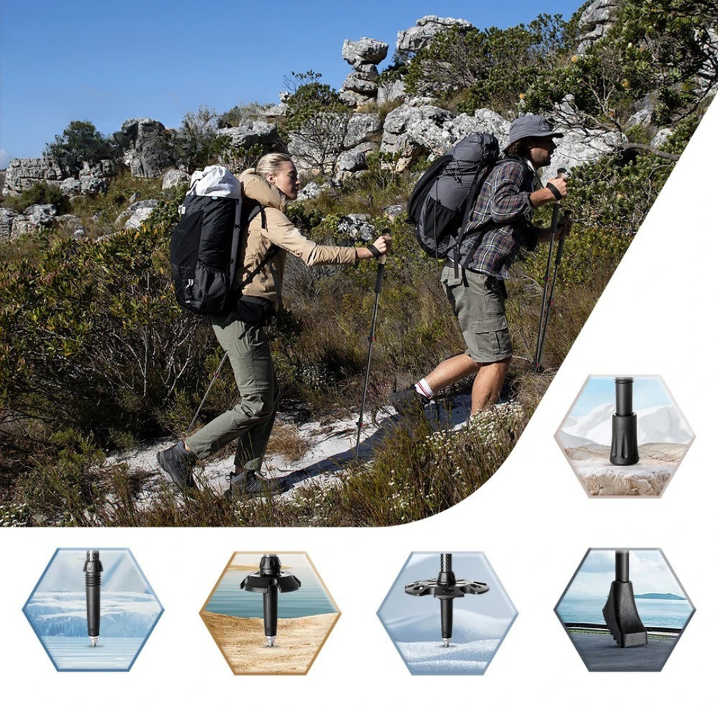 snoutatelier | Trailwyn Ultraleichte Falt-Trekkingstöcke