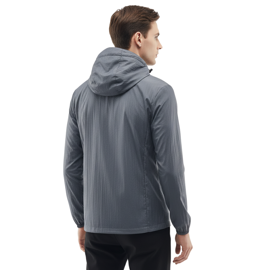 Leichte Herren Windjacke mit Kapuze – Outdoor Jacke