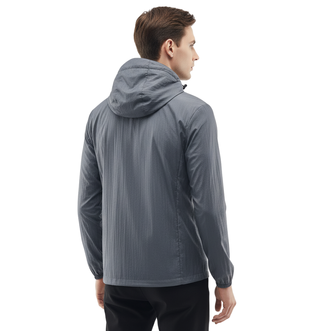 Leichte Herren Windjacke mit Kapuze – Outdoor Jacke