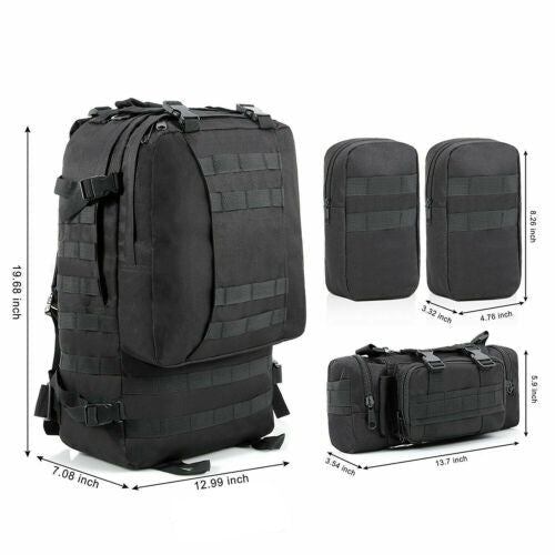 60L MOLLE Outdoor-Militär-Tactical-Rucksack – Camping, Wandern, Trekking
