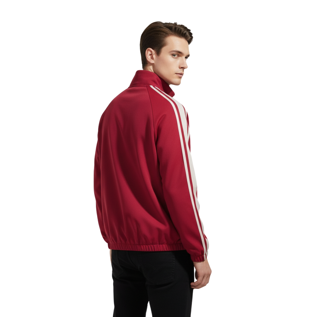 Unisex Winddichte Wende-Trainingsjacke – Reißverschluss-Shell