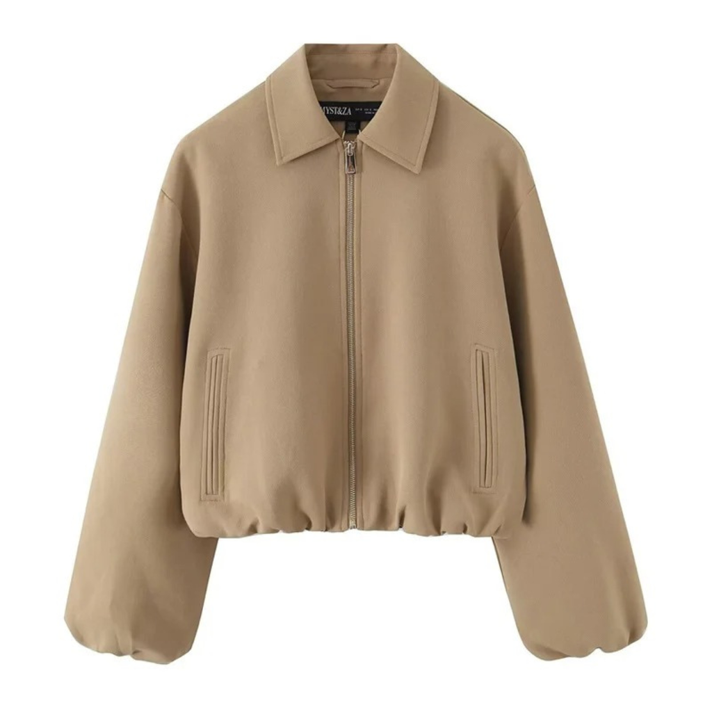Mantel Damen mit Reißverschluss & lockerem Schnitt – UrbanEase Jacket