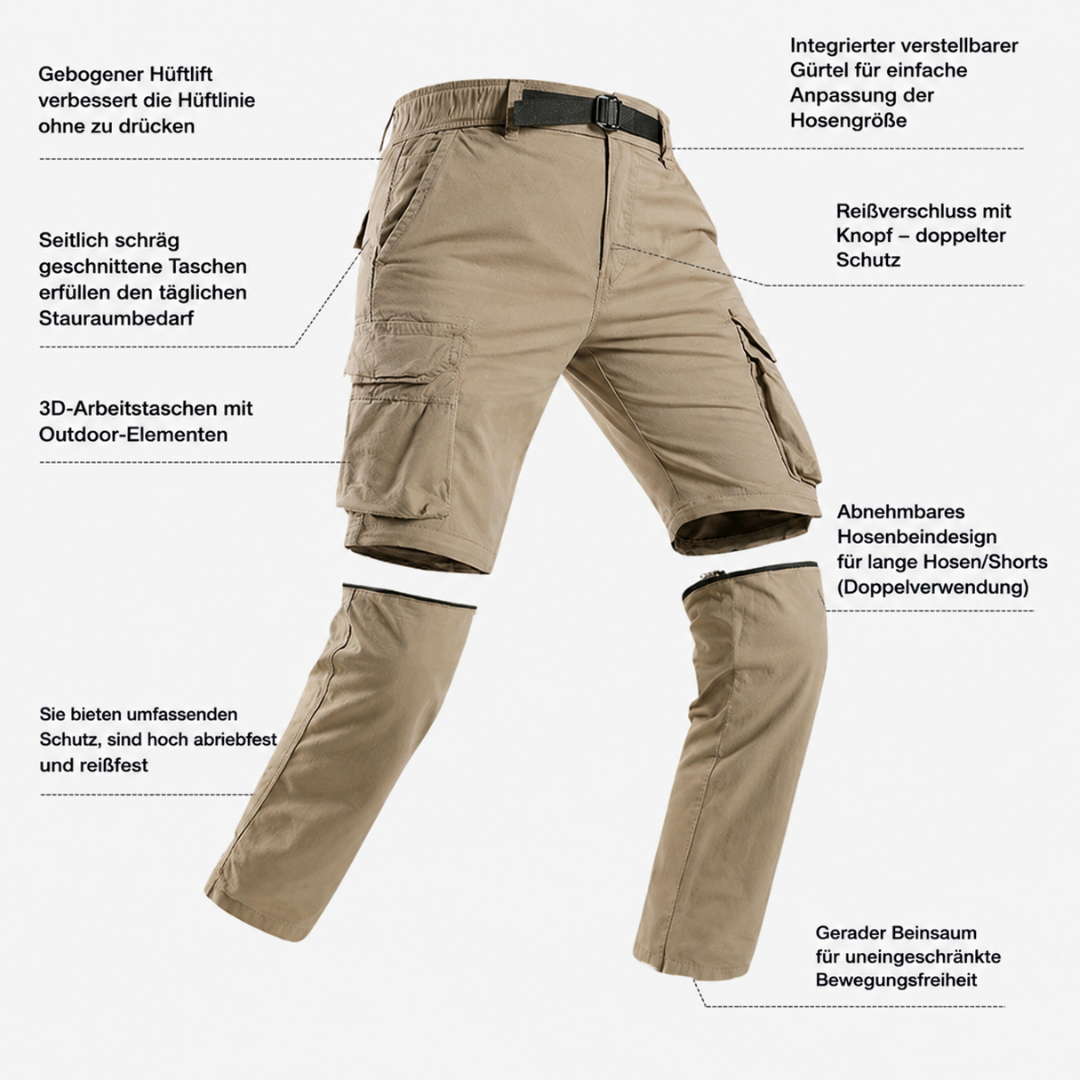 Trailzoff Convertible Zip-Off Cargohose
