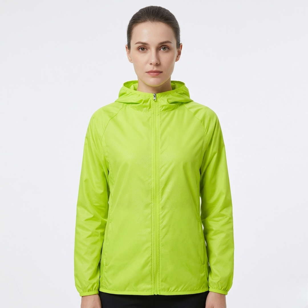 VeloGuarda Packbare Fahrradjacke mit Kapuze