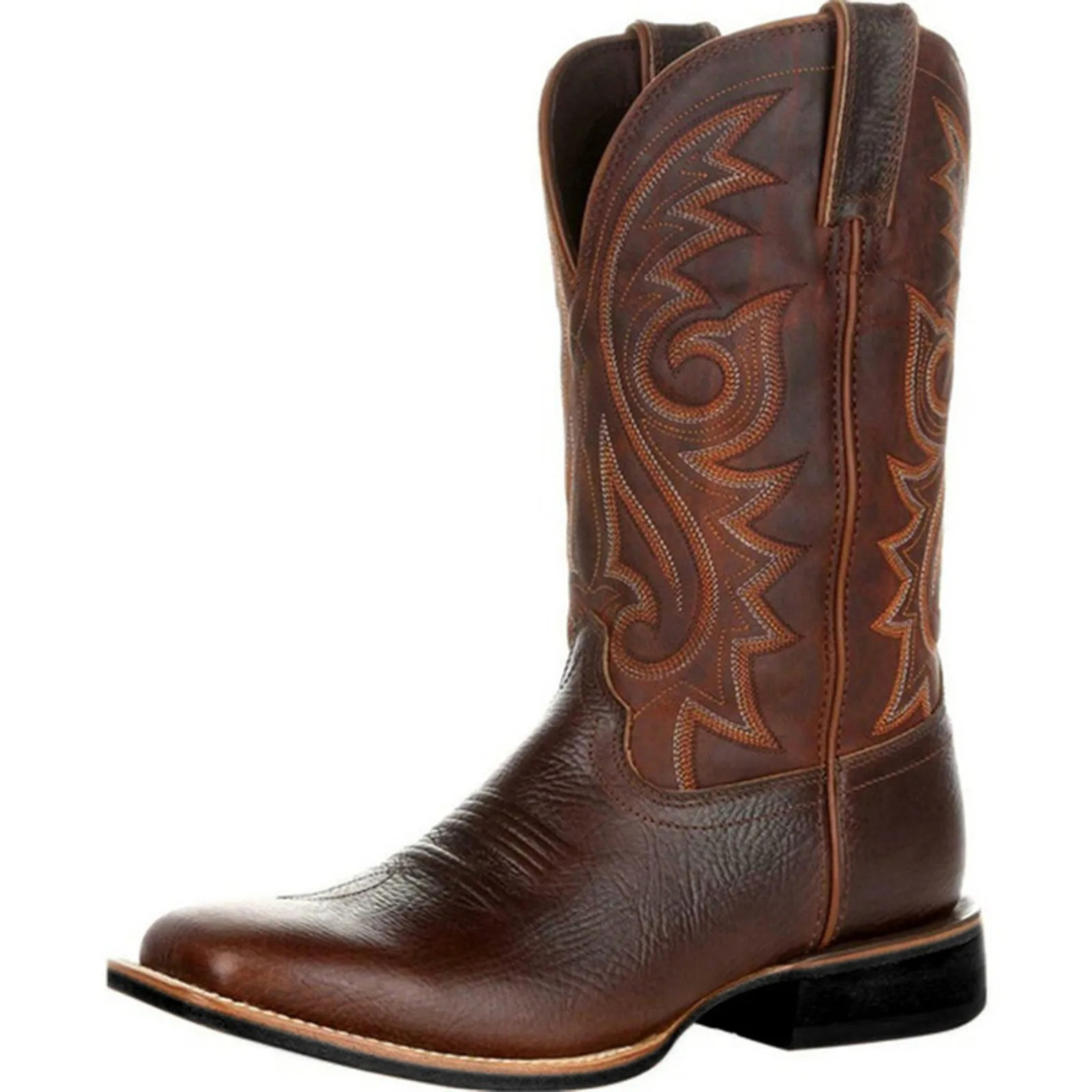 Stiefel im Westernstil mit rutschfester Sohle & Stickerei – RodeoLine Boots