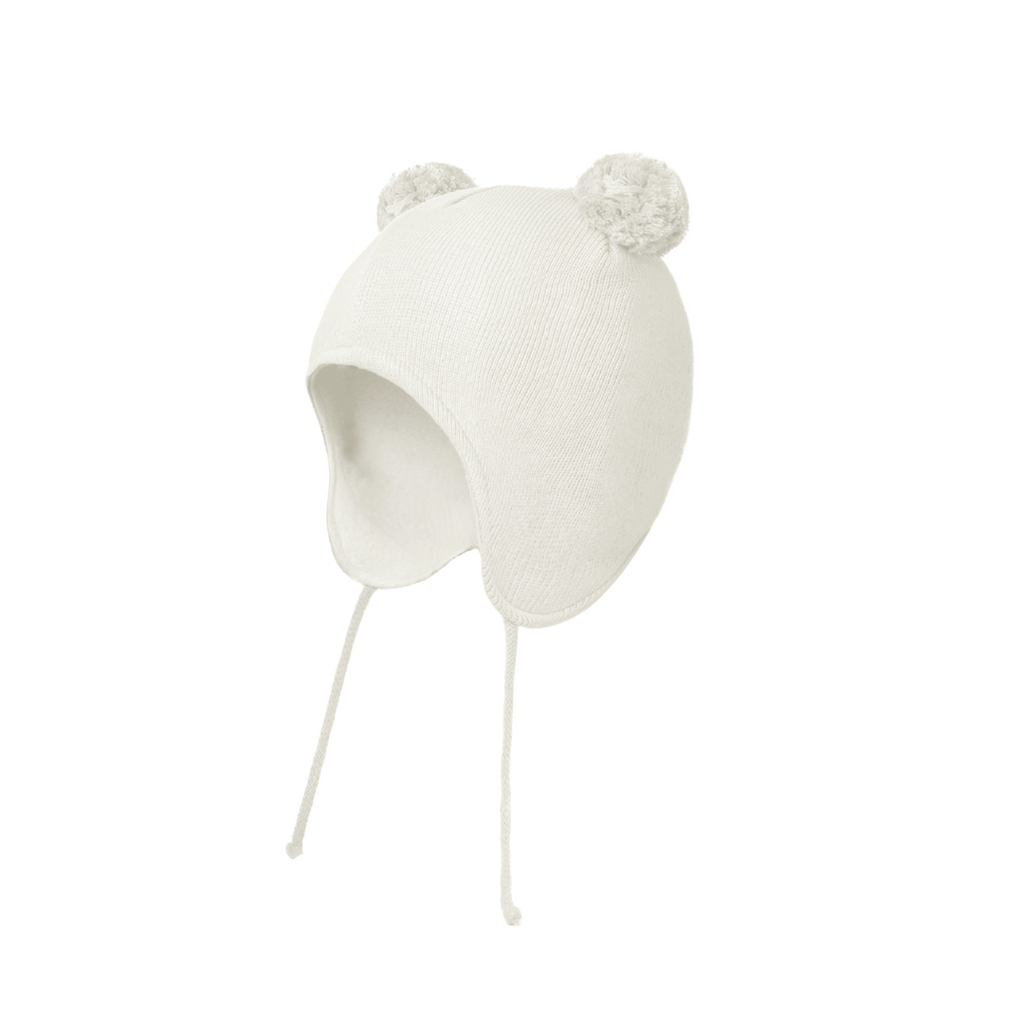 Mütze mit Ohrenklappen & Fleecefutter für Babys – BearHug Knit