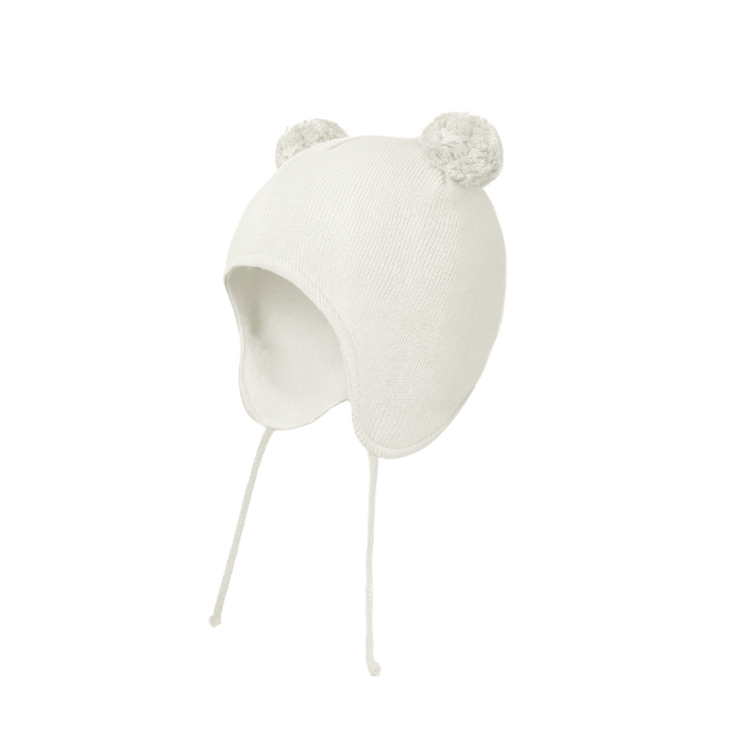 Mütze mit Ohrenklappen & Fleecefutter für Babys – BearHug Knit