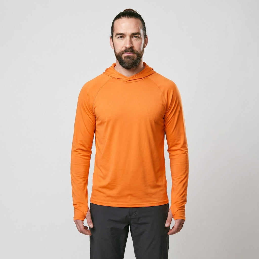 Herren UV-Hoodie UPF 50+ – leicht, schnelltrocknend mit Daumenschlaufen