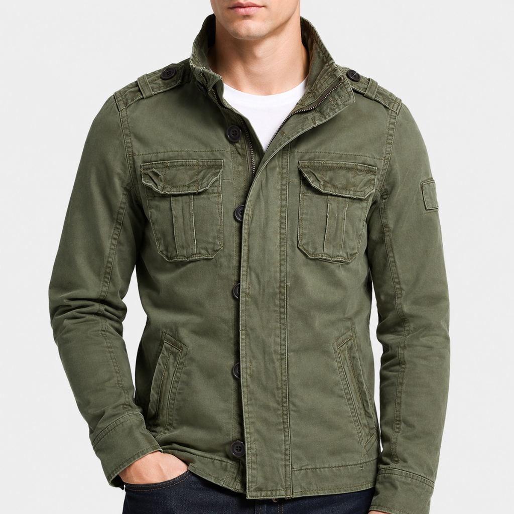 Cargo Jeansjacke mit Mehrfach-Taschen & Robustem Design – UrbanTrail Jacket