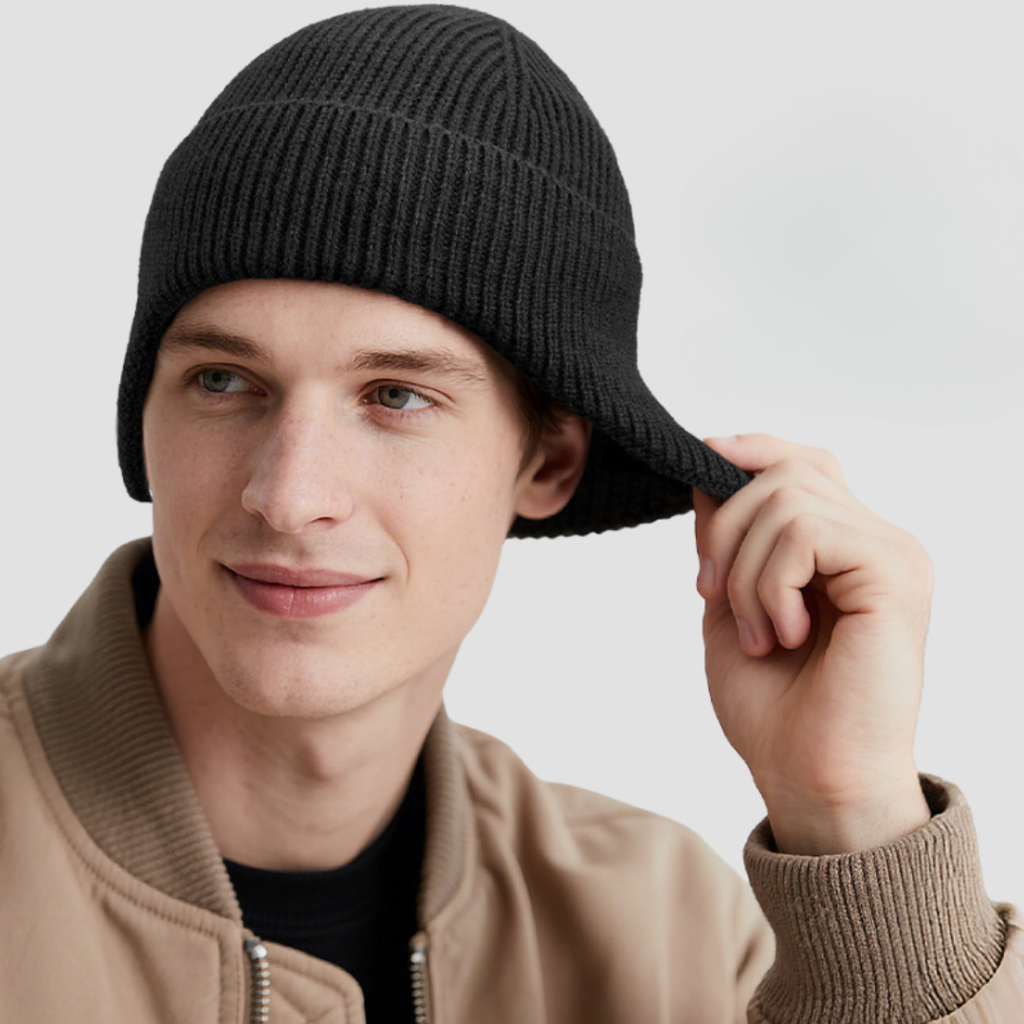 Winter Mütze mit Ohrenklappen & Fleecefutter – NordPeak Beanie