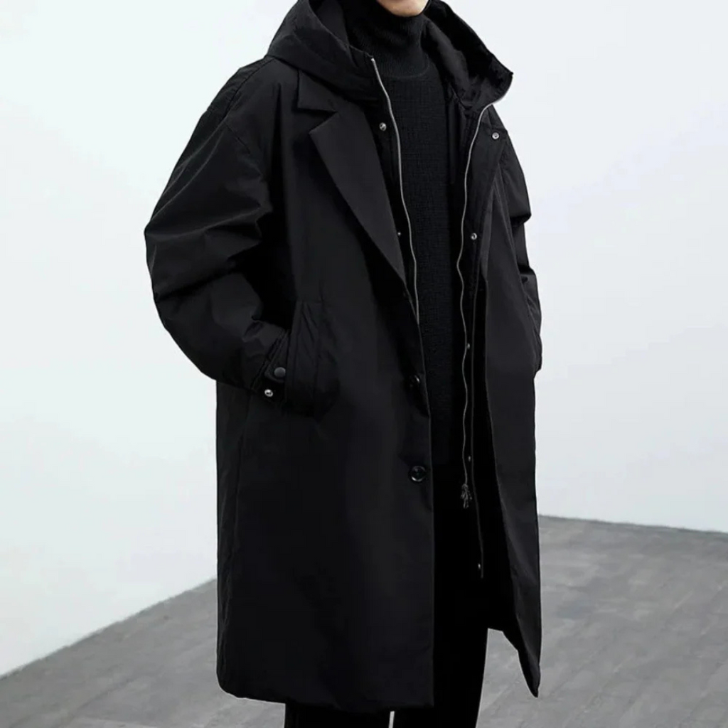 Winddichte Herbstjacke mit Kapuze – StormGuard Coat