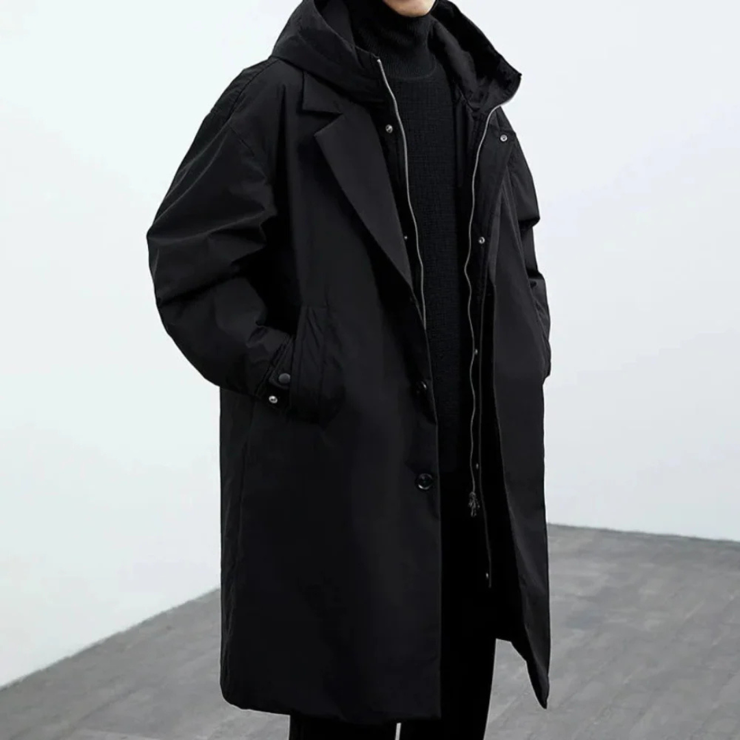 Winddichte Herbstjacke mit Kapuze – StormGuard Coat