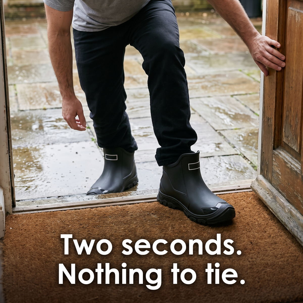 Kurze Gummistiefel – wasserdichte Slip-on Gartenschuhe, knöchelhoch