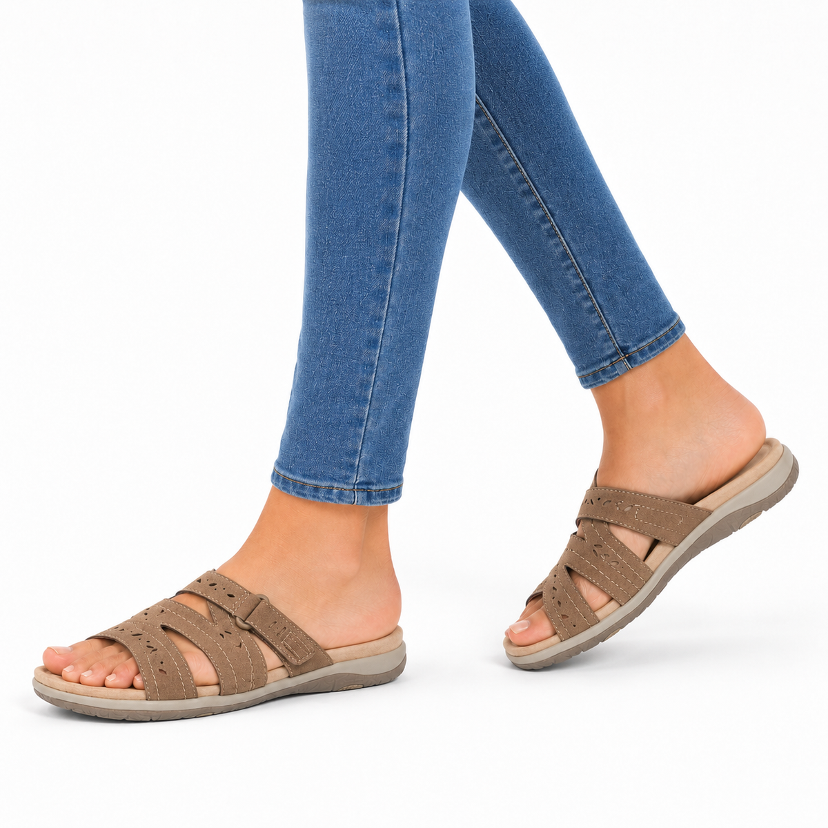Damen-Sommer-Komfortsandalen mit weicher, verstellbarer Sohle