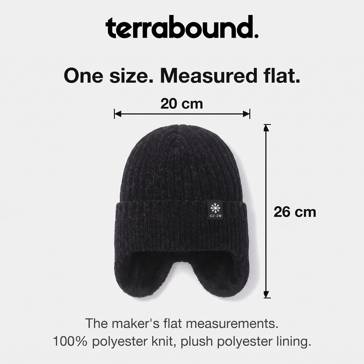 Herren Beanie mit Ohrenklappen – fleecegefüttert