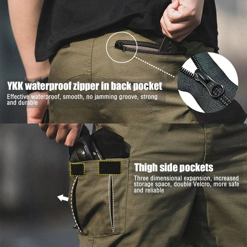 Herren Cargo-Hose wasserabweisend – Ripstop-Gewebe
