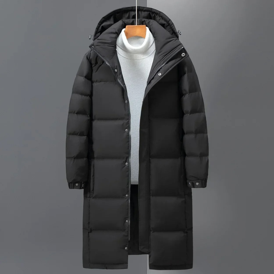 Daunenjacke mit Kapuze & Windschutz – NordFrost Parka