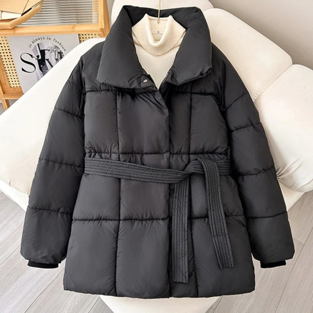 Daunenjacke mit Taillengürtel & Wärmepolsterung – FrostLuxe Parka