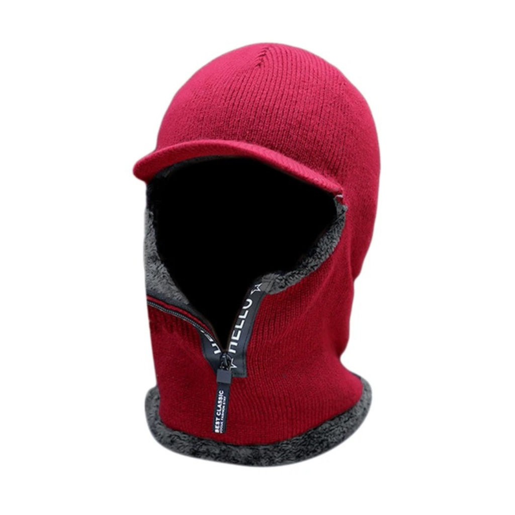 Mütze mit Windschutz & Fleecefutter für Winter – FrostShield Knit