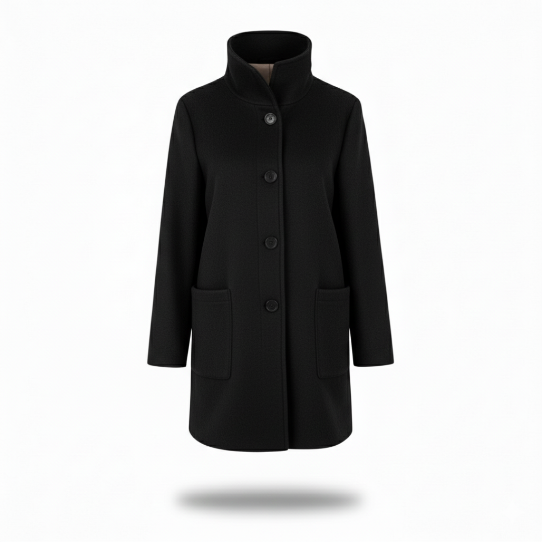 Eleganter Wintermantel Damen lang & warm im Woll-Look – Nordura Coat