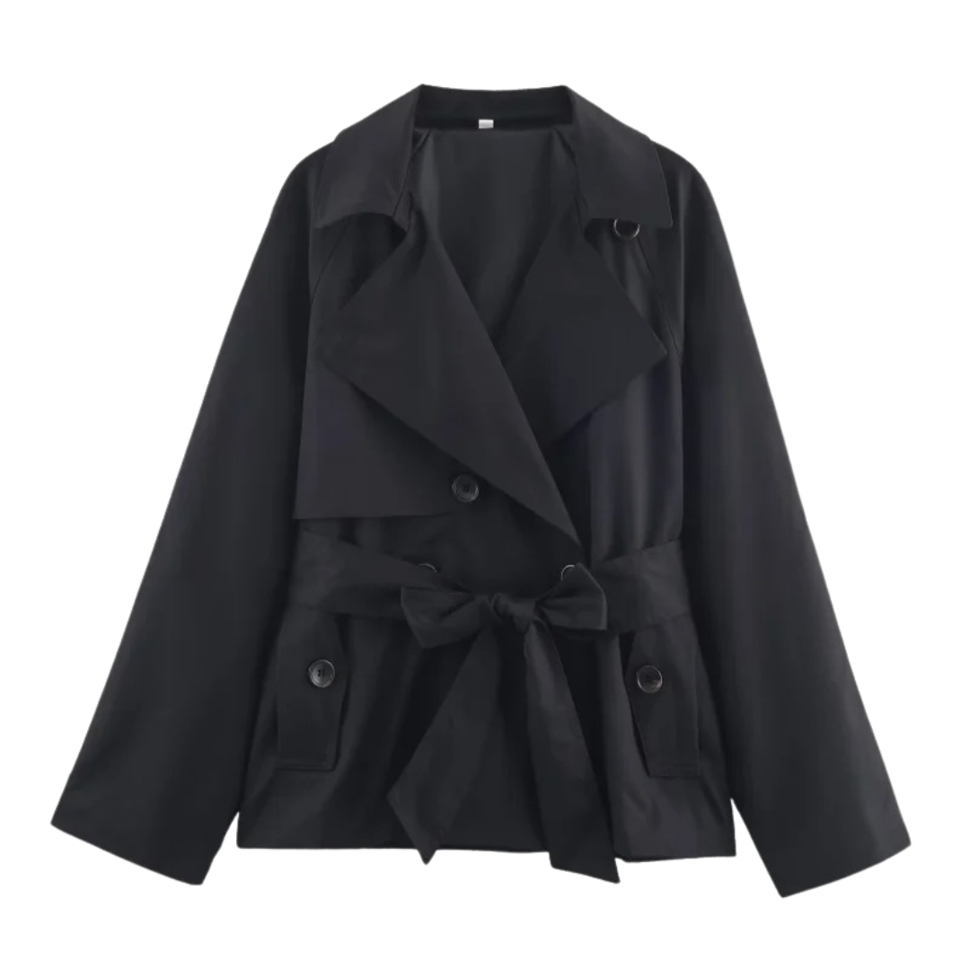 Mantel Damen mit Taillengürtel & Doppelreiher – Maillard Grace Coat