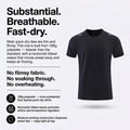 Herren Lauf-T-Shirt schnelltrocknend – feuchtigkeitsableitend
