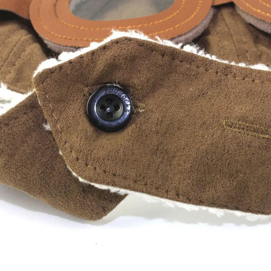 Mütze mit Ohrenschutz & Flieger-Design für Kinder – SkyPilot Cap