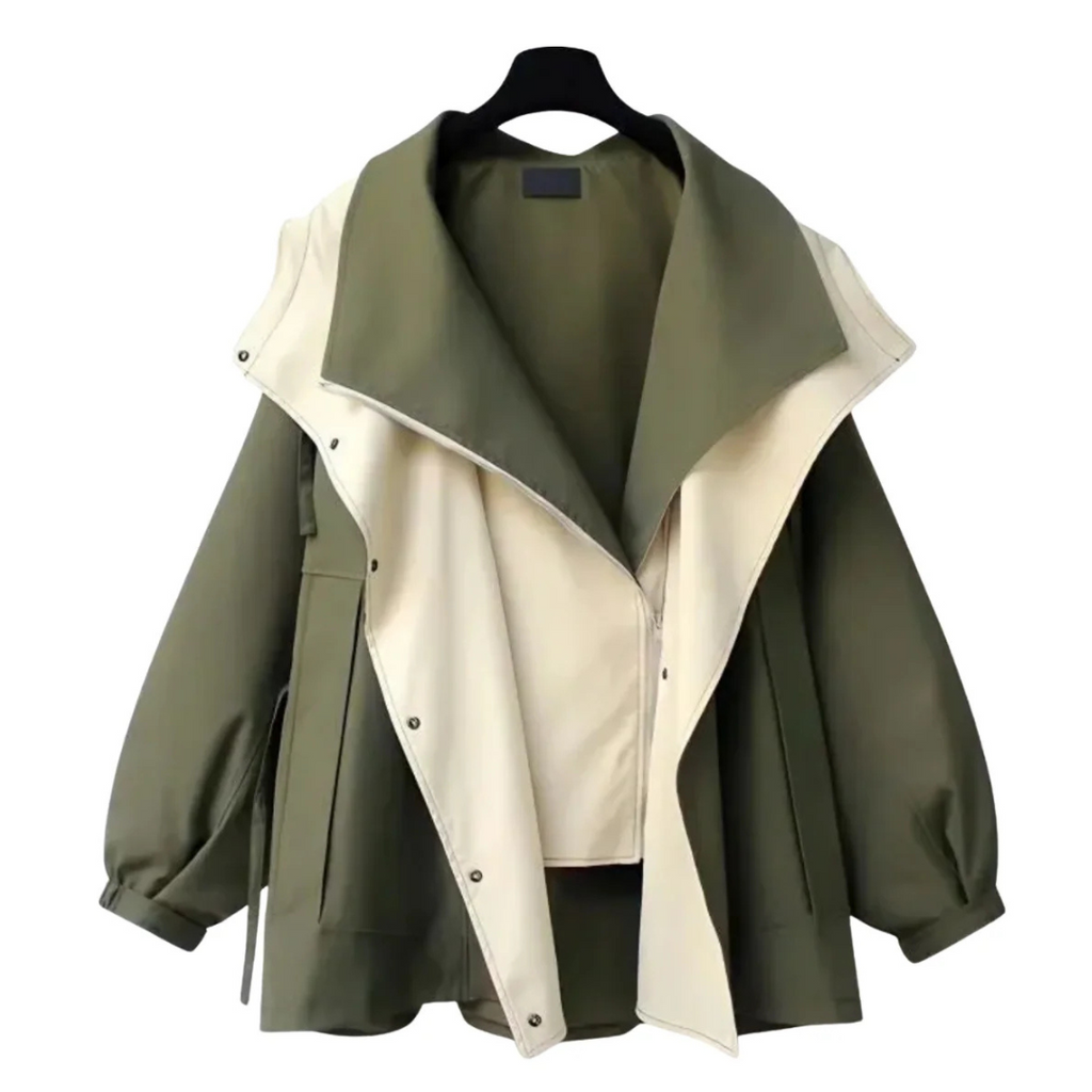 Damen Übergangsjacke mit verstellbarer Taille & leichtem Design – NordBreeze Alva